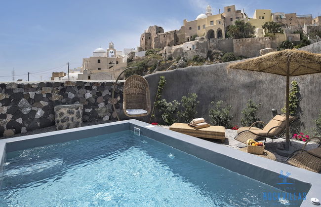 Rock Villas - Emporio | Pool, Jacuzzi, Castle View - Foto 71