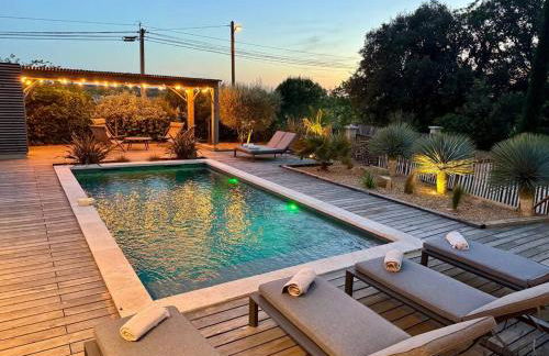 Charmante Villa, 10pers, clim,piscine,grand jardin - Foto 39