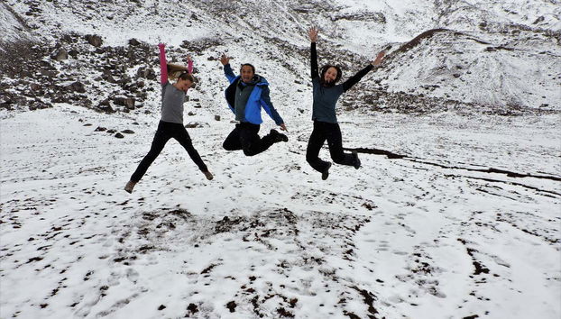 Neve sul vulcano Chimborazo
