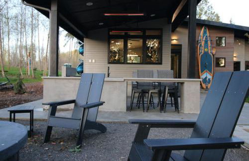 Luxe Lake Cabin Hot tub Grill Firepit EV charger - Foto 25