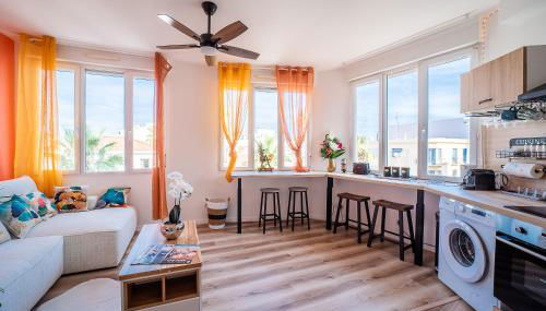 Le Cosy Perpignan Centre, 2 rooms, 2 bathrooms, free WIFI, free parking, lift, central, renovated, spacious - Foto 2