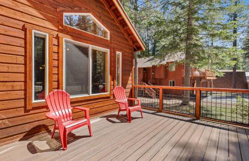 Tahoe Donner Cabin Level Driveway Sleeps 8 Fireplace - Foto 44