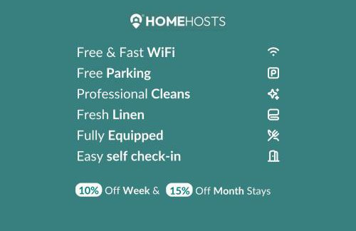 4-Bed Home for Contractors - Parking - Walk to Hospital - Foto 7