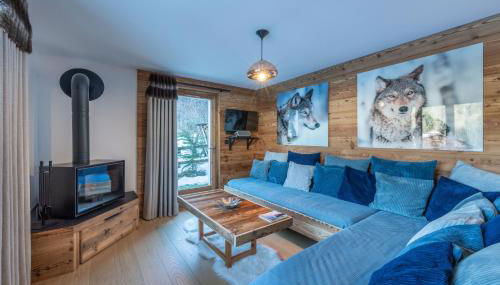 Le Chalet 138 Megève séjour pour 8 confort espace charme calme - Foto 4
