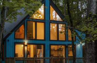 A-Frame Hot Tub Hike Firepit Design - Foto 65