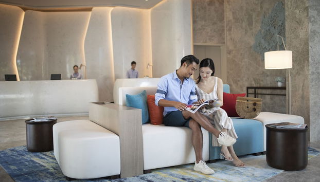 Zona de estar del vestíbulo