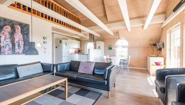 6 Person Holiday Home in Hvide Sande - Foto 2, Zona de estar