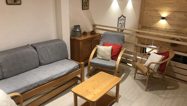 Hameau des 4 Saisons Hsh275 Cosy & SUN 6 Pers - Foto 5, Sala de estar