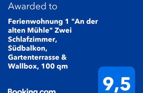 "An der alten Mühle 1" Große Fewo 110 qm, zentral gelegen, zwei Schlafzimmer, Südbalkon, Gartenterrasse & Wallbox - Foto 38