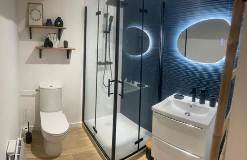 Logement neuf tout équipé, climatisé avec terrasse, barbecue, proche du bourg et des plages océanes, WIFI, linge et ménage compris - Foto 7