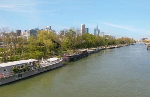 Grande péniche 4 ch - 10 pers -Paris - Ile de Puteaux- terrasses - Foto 29