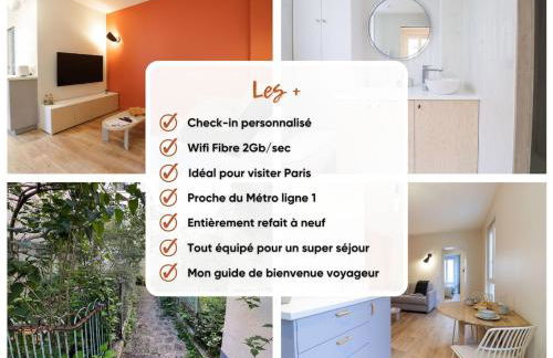 Le Terracotta - T2 Design - Métro, RER & Jardin - Foto 17