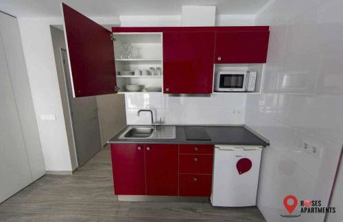 Roses Apartments Red Loft vista mar lateral - Foto 9