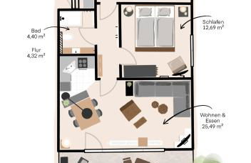 Komfort-Fewo Glücksgriff mit Garten - Foto 21