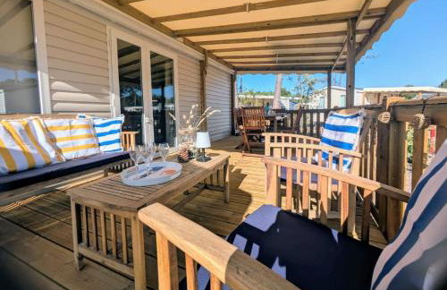 Bungalow neuf 40 m2 tout confort avec piscine proche des plages et lac - Foto 16