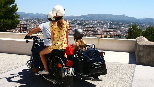 See Marseille on a sidecar tour
