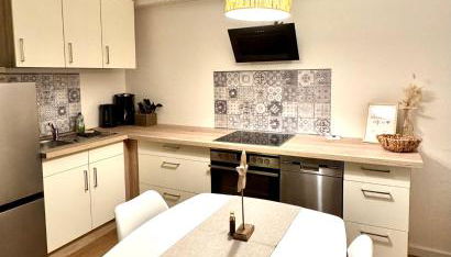 Kleine Ella Pellworm - Foto 2, stove, dishwasher