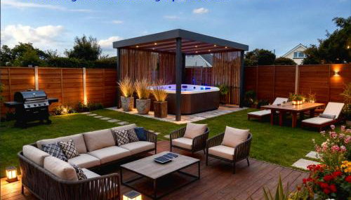 Private Luxe Bournemouth 5BR-7 Beds-3 Bath-Garden-Parking - Foto 2, Garden view