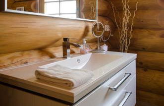 Luxus-Ferienhaus Blockhaus Chalet Nr 2 Toplage am Feldberg mit Sauna, Outdoor-Hottub, Kamin auf 1300m üM - Foto 21