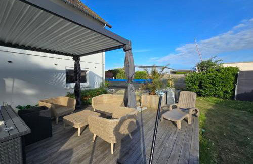 Grande maison normande, vue mer à 75 metres de la plage, équipé spa de nage - Foto 14