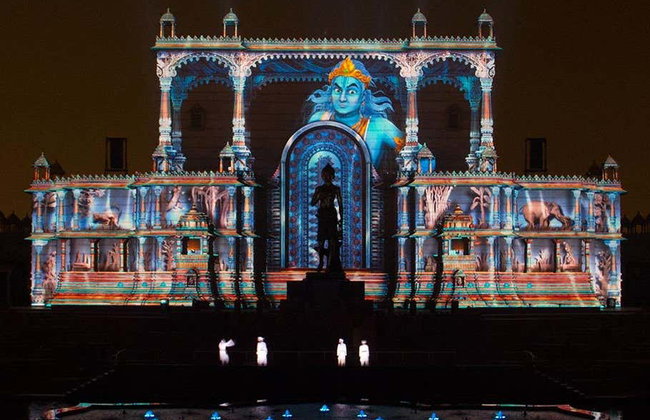 Espectáculo de luz y sonido en el templo Akshardham - Foto 4