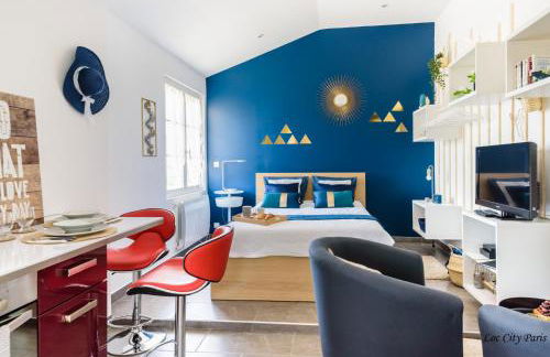 Studio Bleu - Parc Astérix - Mer de Sable - Villepinte - Aéroport CDG - Foto 7