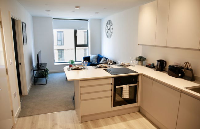 Trafford Suite Modern 1 bed With Cinema Room - Foto 8