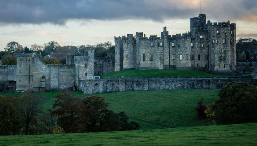 Vista del Castello di Alnwick
