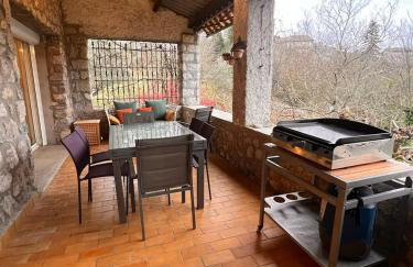 Maison à Balazuc, terrasse avec vue sur l'Ardèche - Photo 15
