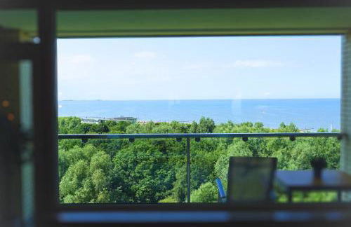 Panoramameerblicksuite direkt am Strand, Garage Wlan, Aufzug, Smarttv,Bettwäsche,Handtücher, Netflix uvm - Foto 18