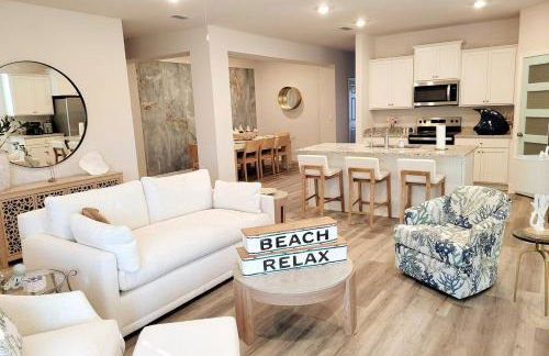 New 5BR Beach Access Heated Pool Free Golf Cart Game Rm - Foto 20