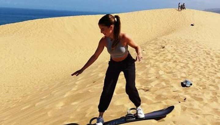 Sandboarding en el desierto de Taboga