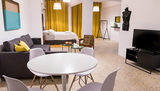 Loft at Historical Center of Athens w Acropolis View - Foto 2, Habitación