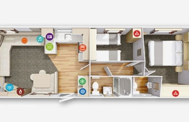 Stunning 6 Birth Caravan in Skegness, Herons Mead - Foto 11