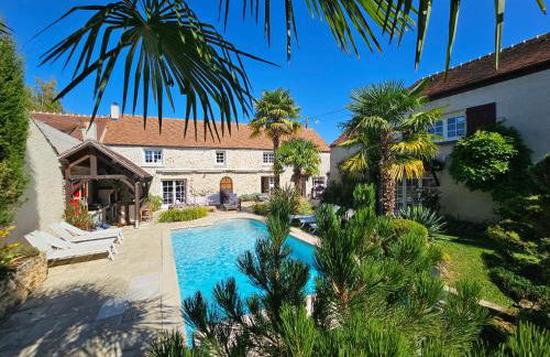 Villa familiale La Finca du champ de l'eau Avec sauna jacuzzi proche de Disney et Paris - Foto 49