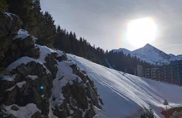 Studio transformé en 2 pièces avec cloison amovible sur La Plagne Bellecôte - Foto 9