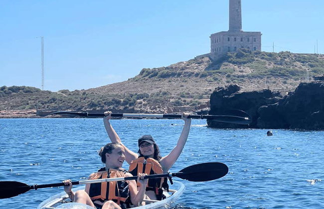 Balade en kayak transparent à Cabo de Palos - Photo 13