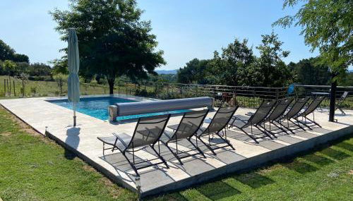 La Grand Vigne - Maison avec piscine privée - Foto 4, Garden, sunbed, Garden view