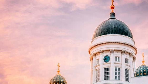 Detalle de la cúpula de la catedral de Helsinki