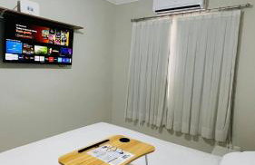 Ape com Horta, Cama Casal Queen, SmartTV, Ar, WiFi e Vaga na garagem - Foto 64