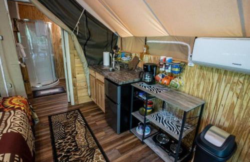 African-Themed Safari Tent for Glamping in West Virginia - Foto 18