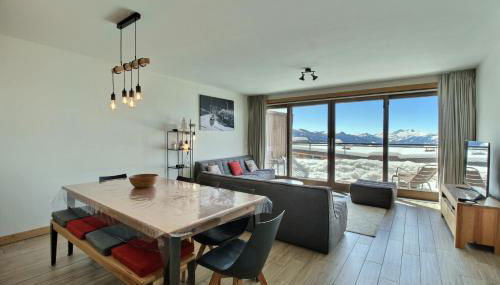 ARC 1600, LE RIDGE, Appartement 10 personnes Duplex Vue Montagne - ski aux pieds - Sauna, Hammam, Piscine, Salle de salle de sport-fitness - Foto 4