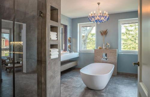 Villa Lotsenhäuser Rügen - Luxus Ferienhaus - 3 Schlafzimmer - Sauna - Dachterrasse mit Boddenblick - Foto 21