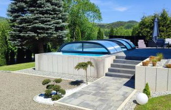 Domek Viking z prywatnym ogrzewanym basenem sauną oraz balią z jacuzzi - Foto 39