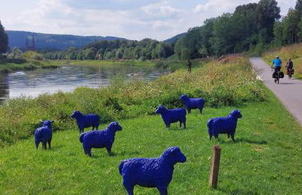 Ferienwohnung MW 1b 82m2 Höxter Weserbergland Weser inkl 2 Terrassen Wäsche und Endreinigung Self CheckIn - Foto 59