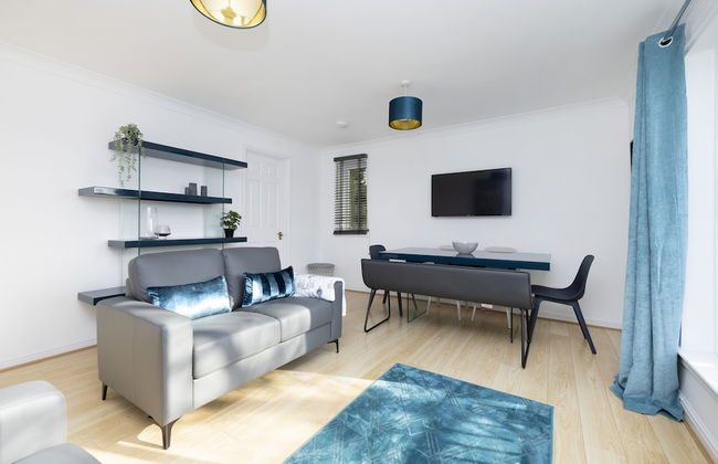JOIVY Bright 3-Bed Flat Overlooking The Clyde - Foto 19