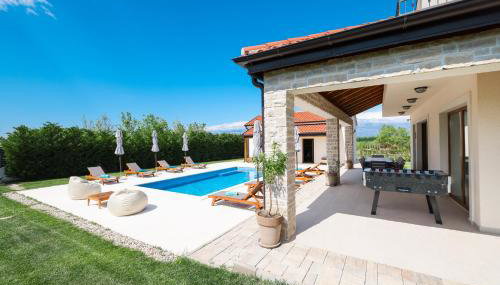 Villa Velebita with heated pool - Foto 4, Garden, sunbed