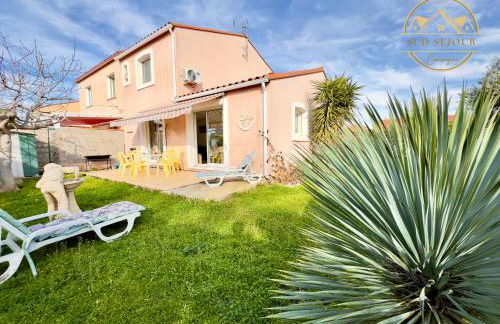 Villa Les Lauriers -3 Chambres, Climatisation, Terrasse, Jardin, BBQ & Plancha- SUDSEJOURCONCIERGERIE - Foto 12