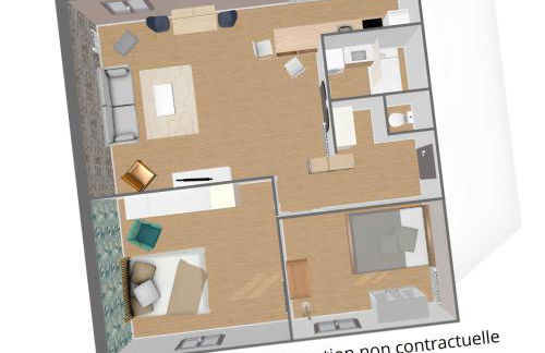 Au Pied de la gare et centre ville - 2 chambres - spacieux - Foto 14