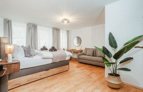 Luxus City Apartment - für Gruppen & Familien mit Whirlpool, Terrasse & Grill - Top Lage - Foto 18